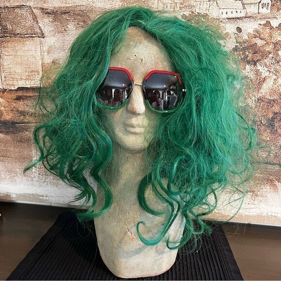 Messy Scrunchie Green Wig/Synthetic - Picture 1 of 7